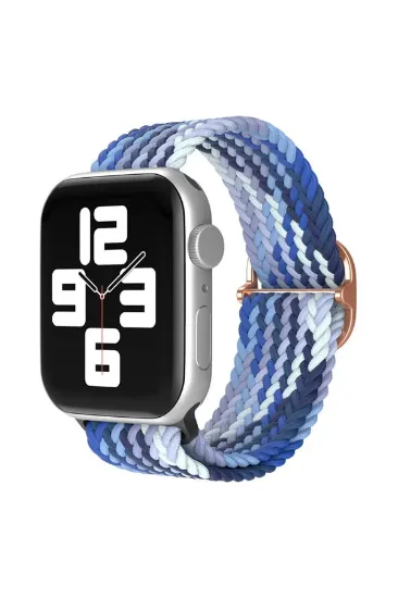 Newface Apple Watch 42mm Star Kordon - Lacivert-Mavi resmi