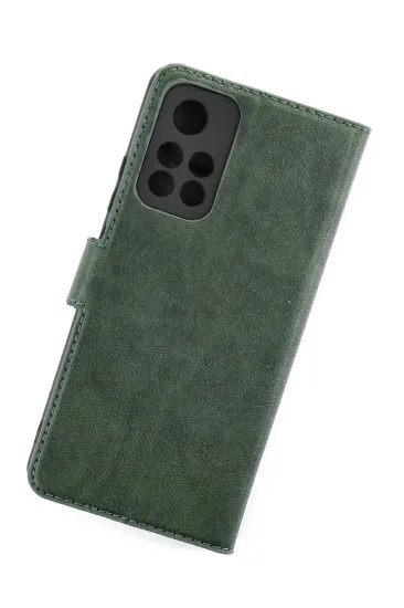 Newface Xiaomi Redmi Note 11T Kılıf Trend S Plus Kapaklı Kılıf - Yeşil resmi