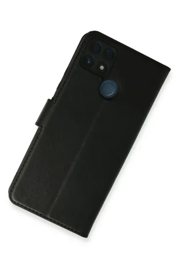 Newface Realme C25 Kılıf Trend S Plus Kapaklı Kılıf - Siyah resmi