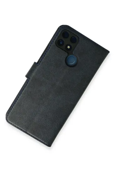 Newface Realme C25 Kılıf Trend S Plus Kapaklı Kılıf - Lacivert resmi