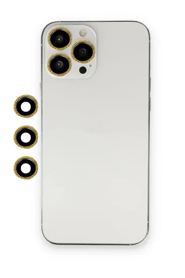 Newface iPhone 13 Pro Max Shine Kamera Lens - Gold resmi