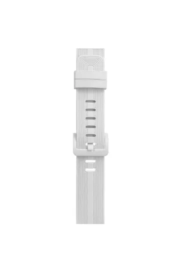 Newface Apple Watch 38mm KR408 Çizgili Silikon Kordon - Beyaz resmi