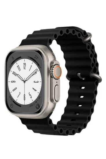 Newface Apple Watch 38mm Ocean Kordon - Siyah resmi