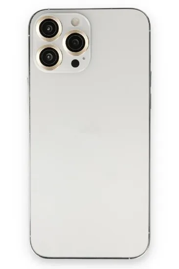 Newface iPhone 13 Pro Max Metal Kamera Lens - Gold resmi