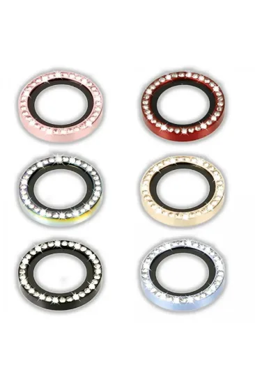 Newface iPhone 12 Pro Max Diamond Kamera Lens - Mavi resmi