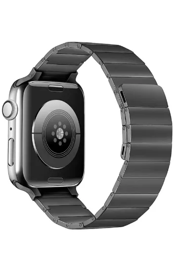 Newface Apple Watch 38mm KR404 Huks Kordon - Siyah resmi