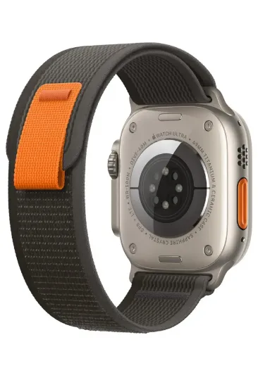 Newface Apple Watch 38mm Trail Kordon - Siyah-Gri resmi