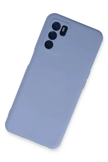 Newface Oppo A16 Kılıf Nano içi Kadife Silikon - Lila resmi