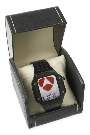 Newface Apple Watch 44mm KR409 Metal Kordon - Siyah resmi