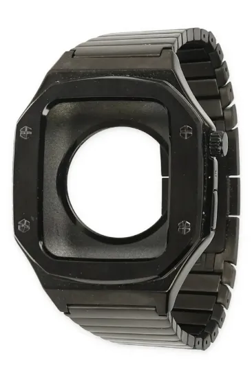 Newface Apple Watch 44mm KR409 Metal Kordon - Siyah resmi