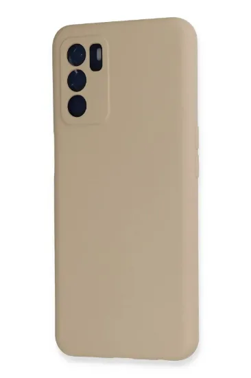 Newface Oppo A16 Kılıf Nano içi Kadife Silikon - Pudra resmi