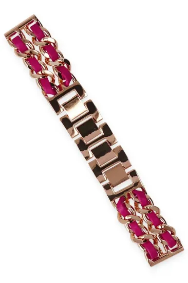 Newface Watch 20mm KR406 Metal Bakla Kordon - Pembe resmi