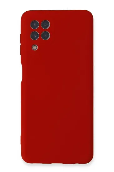 Newface Samsung Galaxy A22 Kılıf Nano içi Kadife Silikon - Kırmızı resmi
