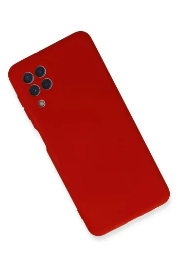 Newface Samsung Galaxy A22 Kılıf Nano içi Kadife Silikon - Kırmızı resmi