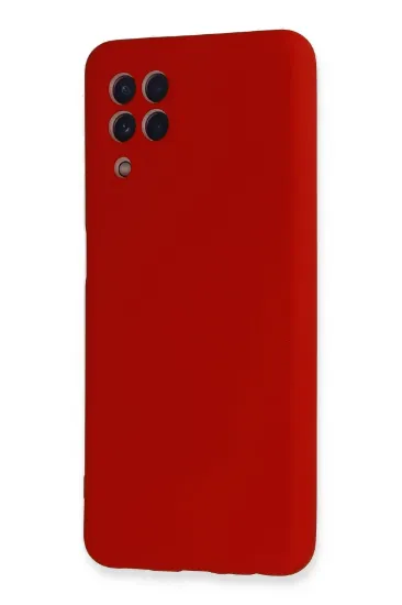 Newface Samsung Galaxy A22 Kılıf Nano içi Kadife Silikon - Kırmızı resmi