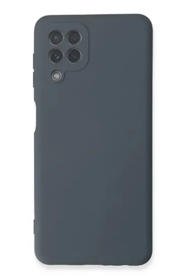 Newface Samsung Galaxy A22 Kılıf Nano içi Kadife Silikon - Gri resmi
