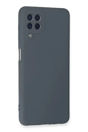 Newface Samsung Galaxy A22 Kılıf Nano içi Kadife Silikon - Gri resmi