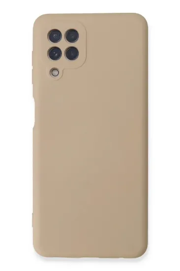 Newface Samsung Galaxy A22 Kılıf Nano içi Kadife Silikon - Pudra resmi