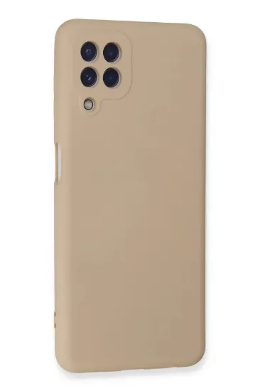 Newface Samsung Galaxy A22 Kılıf Nano içi Kadife Silikon - Pudra resmi