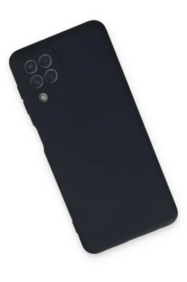 Newface Samsung Galaxy A22 Kılıf Nano içi Kadife Silikon - Lacivert resmi