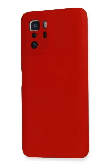 Newface Xiaomi Poco X3 GT Kılıf Nano içi Kadife Silikon - Kırmızı resmi