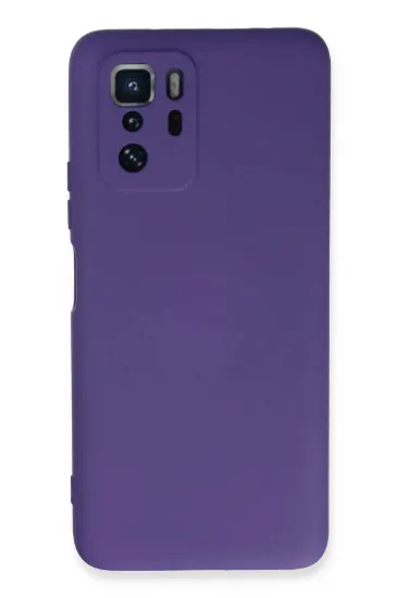 Newface Xiaomi Poco X3 GT Kılıf Nano içi Kadife Silikon - Mor resmi