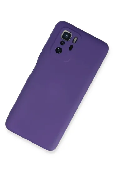 Newface Xiaomi Poco X3 GT Kılıf Nano içi Kadife Silikon - Mor resmi