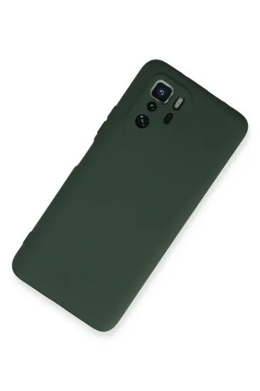 Newface Xiaomi Poco X3 GT Kılıf Nano içi Kadife Silikon - Koyu Yeşil resmi