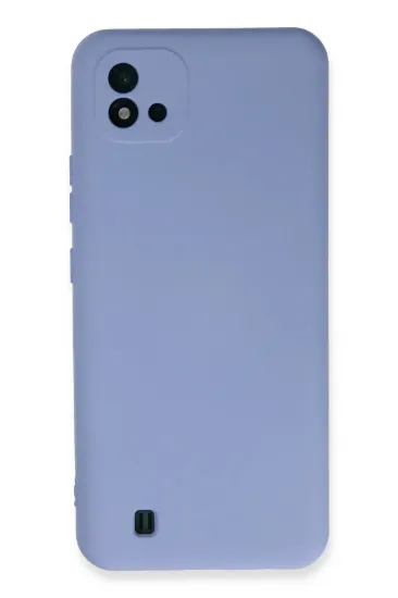 Newface Realme C11 2021 Kılıf Nano içi Kadife Silikon - Lila resmi