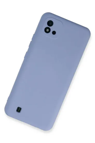 Newface Realme C11 2021 Kılıf Nano içi Kadife Silikon - Lila resmi