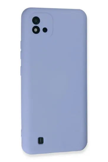 Newface Realme C11 2021 Kılıf Nano içi Kadife Silikon - Lila resmi