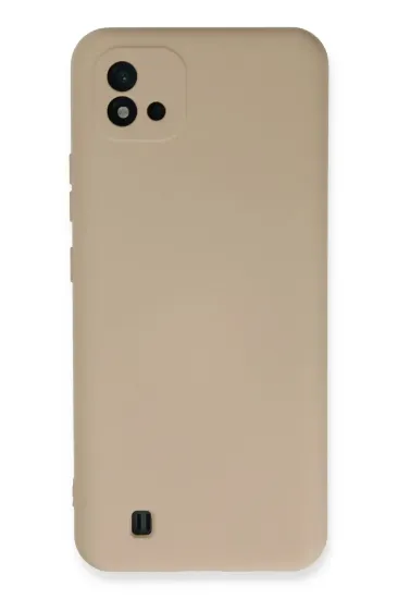 Newface Realme C11 2021 Kılıf Nano içi Kadife Silikon - Pudra resmi