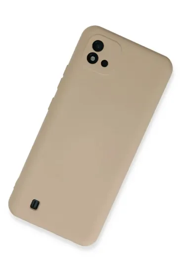 Newface Realme C11 2021 Kılıf Nano içi Kadife Silikon - Pudra resmi