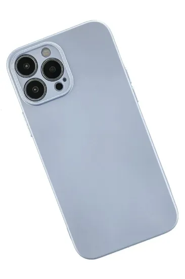 Newface iPhone 13 Pro Kılıf Nano içi Kadife Silikon - Sky Blue resmi