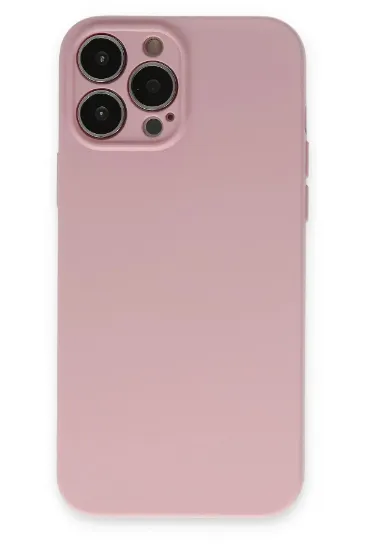 Newface iPhone 13 Pro Kılıf Nano içi Kadife Silikon - Pembe resmi