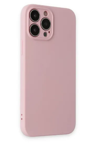 Newface iPhone 13 Pro Kılıf Nano içi Kadife Silikon - Pembe resmi