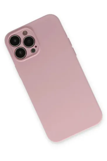 Newface iPhone 13 Pro Kılıf Nano içi Kadife Silikon - Pembe resmi