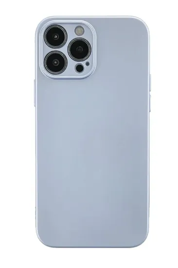 Newface iPhone 13 Pro Max Kılıf Nano içi Kadife Silikon - Sky Blue resmi