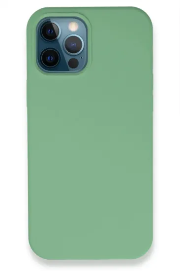 Newface iPhone 12 Pro Kılıf Lansman Legant Silikon - Yeşil resmi