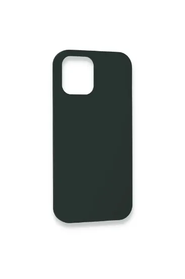 Newface iPhone 12 Pro Kılıf Lansman Legant Silikon - Koyu Yeşil resmi