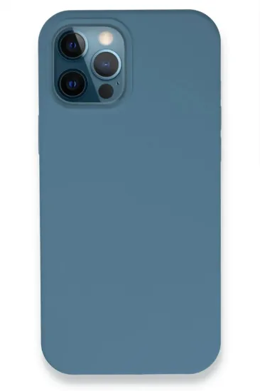 Newface iPhone 12 Pro Kılıf Lansman Legant Silikon - Açık Mavi resmi