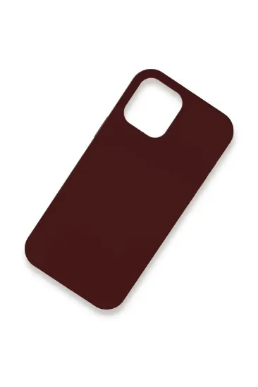 Newface iPhone 12 Pro Kılıf Lansman Legant Silikon - Bordo resmi