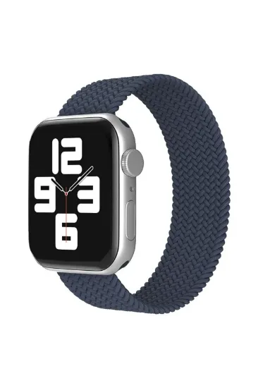 Newface Apple Watch 42mm Ayarlı Solo Silikon Kordon - Lacivert resmi