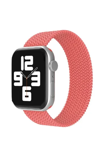 Newface Apple Watch 42mm Ayarlı Solo Silikon Kordon - Pembe resmi