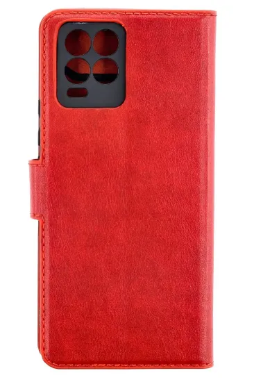 Newface Realme 8 Pro Kılıf Trend S Plus Kapaklı Kılıf - Kırmızı resmi