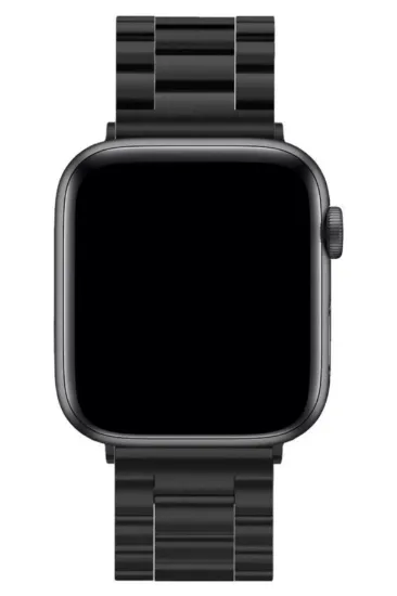 Newface Apple Watch 42mm Metal Baklalı Kordon - Siyah resmi