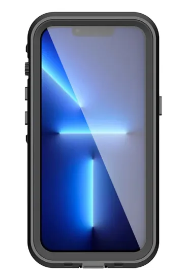 Newface iPhone 13 Pro Kılıf Red Pepper Magneticsafe Su Geçirmez Kılıf - Siyah-Gri resmi