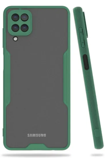 Newface Samsung Galaxy A22 Kılıf Platin Silikon - Yeşil resmi