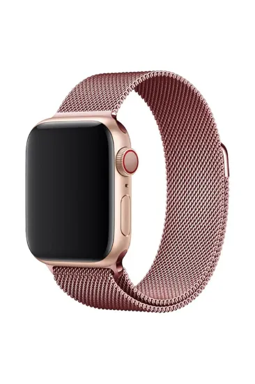Newface Apple Watch 38mm Metal Mıknatıslı Kordon - Rose resmi