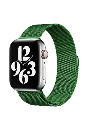 Newface Apple Watch 38mm Metal Mıknatıslı Kordon - Yeşil resmi
